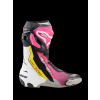 ALPINESTARS Športové moto čižmy Supertech R – čierna/purpurová/biela/žltá