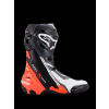 ALPINESTARS Športové moto čižmy Supertech R – čierna/červená fluo/biela/sivá