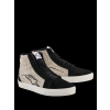 ALPINESTARS Moto topánky Ride-63 Canvas – čierna/studená sivá/biela