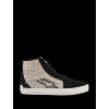 ALPINESTARS Moto topánky Ride-63 Canvas – čierna/studená sivá/biela