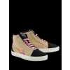 ALPINESTARS Moto topánky Ride-63 Canvas – béžová/čierna/biela