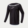 ALPINESTARS Motokrosový dres Fluid Graphite 2024 – čierna/strieborná