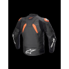 ALPINESTARS Kožená moto bunda GP Plus V4 – čierna/červená fluo/biela