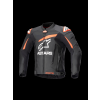 ALPINESTARS Kožená moto bunda GP Plus V4 – čierna/červená fluo/biela