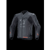 ALPINESTARS Kožená moto bunda GP Plus R V4 Rideknit – čierna/čierna