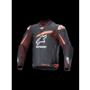 ALPINESTARS Kožená moto bunda GP Plus R V4 Rideknit – čierna/červená fluo/biela