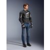 ALPINESTARS Kožená moto bunda GP Plus R V4 Rideknit – čierna/biela