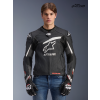 ALPINESTARS Kožená moto bunda GP Plus R V4 Rideknit – čierna/biela