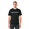 ALPINESTARS Tričko Linear Wordmark 2.0 CSF – čierna/sivá/červená