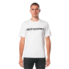 ALPINESTARS Tričko Linear Wordmark 2.0 CSF – biela/červená/čierna