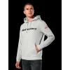 ALPINESTARS Mikina s kapucňou Linear Wordmark V3 – sivý melír/červená