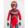 ALPINESTARS Detský motokrosový dres Youth Supertech Dyna 2027 – ohnivočervená/biela/tmavomodrá/modrá