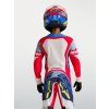 ALPINESTARS Detský motokrosový dres Youth Supertech Dyna 2027 – ohnivočervená/biela/tmavomodrá/modrá