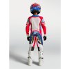 ALPINESTARS Detský motokrosový dres Youth Supertech Dyna 2027 – ohnivočervená/biela/tmavomodrá/modrá