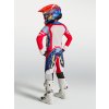 ALPINESTARS Detský motokrosový dres Youth Supertech Dyna 2027 – ohnivočervená/biela/tmavomodrá/modrá