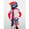 ALPINESTARS Detský motokrosový dres Youth Supertech Dyna 2027 – ohnivočervená/biela/tmavomodrá/modrá