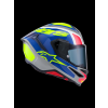 ALPINESTARS Integrálna prilba S-R7 Lumen ECE 22.06 – Silver Bl Pink Yllw Fl Glossy
