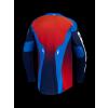 ALPINESTARS Motokrosový dres Racer Hunt 2027 – modrá Strong/modrá Deep Blue/ohnivočervená