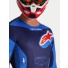 ALPINESTARS Motokrosový dres Racer Hunt 2027 – modrá Strong/modrá Deep Blue/ohnivočervená