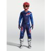 ALPINESTARS Motokrosový dres Racer Hunt 2027 – modrá Strong/modrá Deep Blue/ohnivočervená