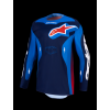 ALPINESTARS Motokrosový dres Racer Hunt 2027 – modrá Strong/modrá Deep Blue/ohnivočervená