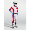 ALPINESTARS Motokrosový dres Racer Hunt 2027 – biela/ohnivočervená/modrá UCLA