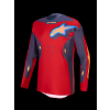 ALPINESTARS Motokrosový dres Racer Hunt 2027 – ohnivočervená/kamenná sivá/koralová Hot Coral