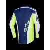 ALPINESTARS Motokrosový dres Racer Air Riway 2026 – svetlosivá/žltá fluo/modrá