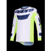 ALPINESTARS Motokrosový dres Racer Air Riway 2026 – svetlosivá/žltá fluo/modrá
