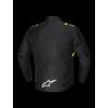 ALPINESTARS Nepremokavá športová moto bunda T-SPS V2 Waterproof – čierna/biela/žltá fluo