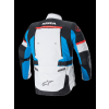 ALPINESTARS Textilná moto bunda Honda Bogotá Pro Drystar – ľadová sivá/modrá/jasná červená