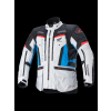 ALPINESTARS Textilná moto bunda Honda Bogotá Pro Drystar – ľadová sivá/modrá/jasná červená