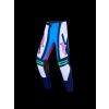 ALPINESTARS Detské motokrosové nohavice Youth Supertech Maven 2027 – biela/modrá Blithe/zelená fluo