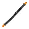 BIKETEC vyťahovací popruh 530 mm, uchytenie M6 (Farba čierna/oranžová)