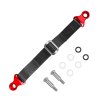BIKETEC vyťahovací popruh 350 mm so skrutkami (Farba čierna/červená)