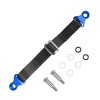 BIKETEC vyťahovací popruh 350 mm so skrutkami (Farba čierna/modrá)