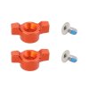 PSYCHIC Sada skrutiek na reguláciu predného odpruženia KTM SX / XC / XC-W / EXC / EXC-F / SX-F / Smr 125 / 150 / 250 / 300 / 350 / 450 / 500 (21–24), Husqvarna TC / TE / FC / FE 125 / 150 / 250 / 350 / 450 / 501 (20–24) – oranžová