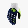 100% Rukavice CROSS/Enduro Airmatic Navy/White modré/biele