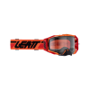 LEATT motokrosové okuliare Velocity 6.5 – Flame (číra 83%)