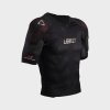 LEATT ochranné tričko s chráničmi ramien Shoulder Tee 3DF AirFit Lite Evo – čierna, veľkosť L