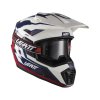 LEATT adventure prilba ADV 7.5 Polymer s okuliarmi – Royal modrá/červená
