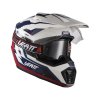 LEATT adventure prilba ADV 7.5 Polymer s okuliarmi – Royal modrá/červená