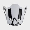 LEATT šilt na prilbu Moto 9.5 – Carbon/biela 2025, veľkosť ONE SIZE