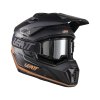 LEATT adventure prilba ADV 7.5 Polymer s okuliarmi – čierna/Bronze