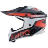 AMOQ Motokrosová prilba Friction Mips čierna/červená
