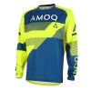 AMOQ Motokrosový dres Ascent Strive V2 žltá-tmavomodrá