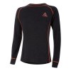 AMOQ Funkčné tričko 100% Merino sivá/oranžová