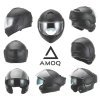 AMOQ Výklopná prilba MI200 matná čierna