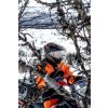 AMOQ Výklopná prilba Ballast čierna/oranžová