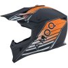 AMOQ Motokrosová prilba Meteor V2 Axis čierna/oranžová